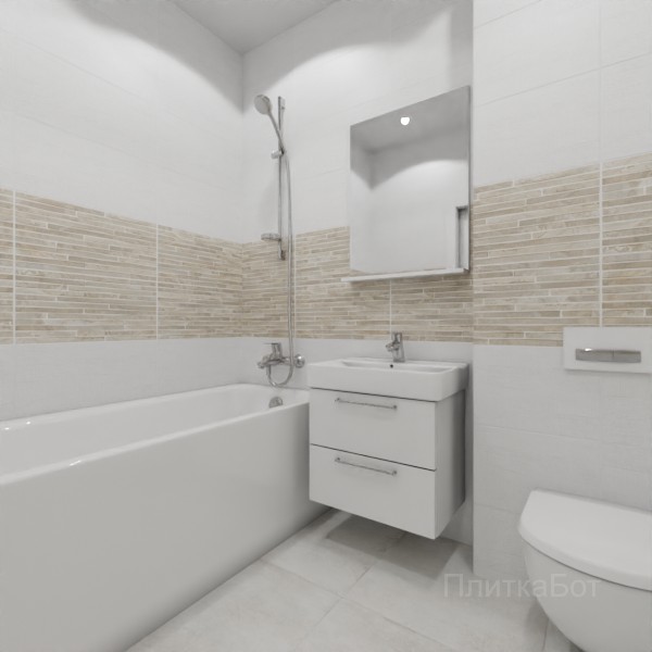 ALMA ceramica 2026, Тотем (беж), Два декора №4