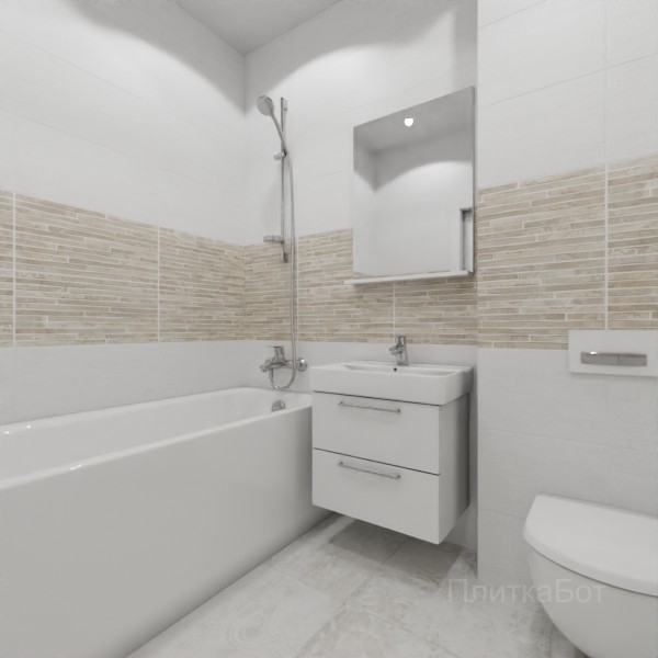 ALMA ceramica 2026, Тотем (беж), Два декора №5