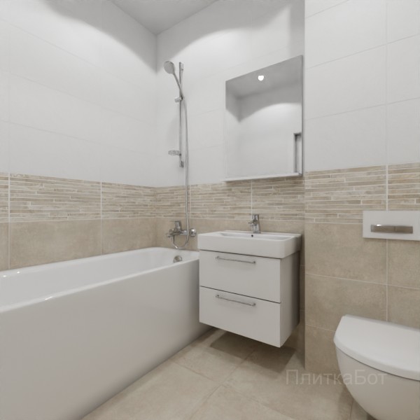 ALMA ceramica 2026, Тотем (беж), Низ-верх и декор №3