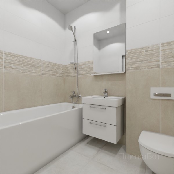 ALMA ceramica 2026, Тотем (беж), Низ-верх и декор №4