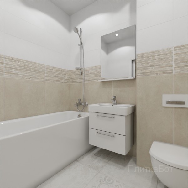 ALMA ceramica 2026, Тотем (беж), Низ-верх и декор №5