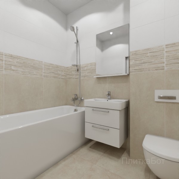 ALMA ceramica 2026, Тотем (беж), Низ-верх и декор №6