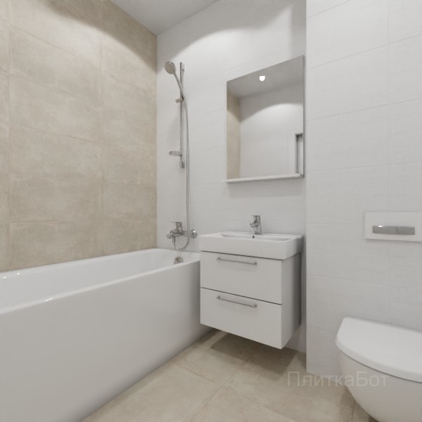 ALMA ceramica 2026, Тотем (беж), Контрастные стены №6