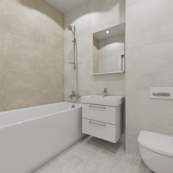 ALMA ceramica 2026, Тотем (беж), Контрастные стены №8