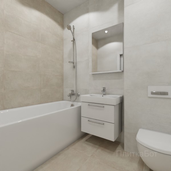 ALMA ceramica 2026, Тотем (беж), Контрастные стены №9