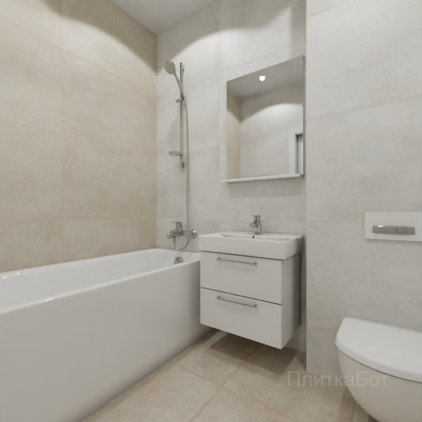 ALMA ceramica 2026, Тотем (беж), Контрастные стены №18
