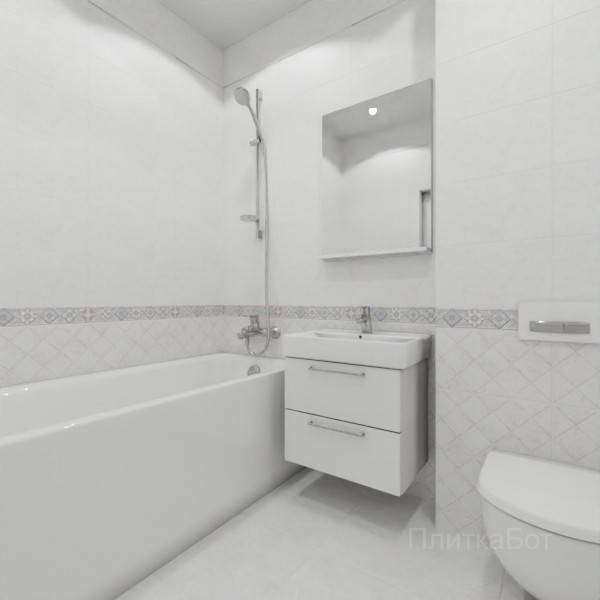 ALMA ceramica 2026, Тревис, Низ-верх, бордюр и полоса №1