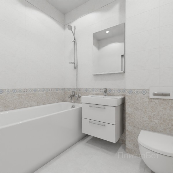 ALMA ceramica 2026, Тревис, Низ-верх, бордюр и полоса №3