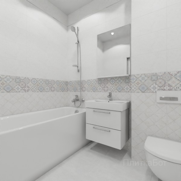 ALMA ceramica 2026, Тревис, Низ-верх, декор и полоса №1