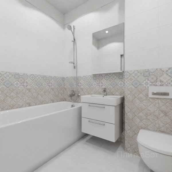 ALMA ceramica 2026, Тревис, Низ-верх, декор и полоса №2