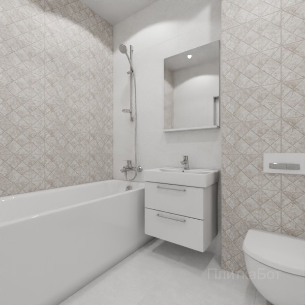 ALMA ceramica 2026, Тревис, Контрастные стены, контраст у инсталляции №2