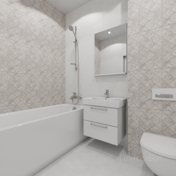 ALMA ceramica 2026, Тревис, Контрастные стены вертикально, контраст у инсталляции №2
