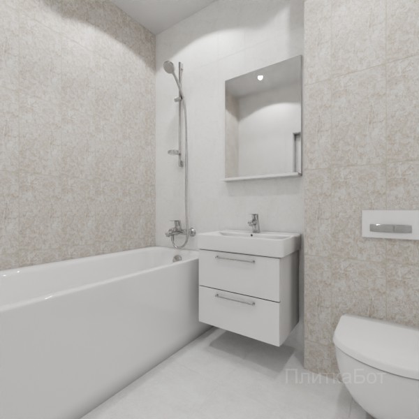 ALMA ceramica 2026, Тревис, Контрастные стены вертикально, контраст у инсталляции №3
