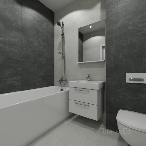 ALMA ceramica 2026, Юнион, Контрастные стены, контраст у инсталляции №1