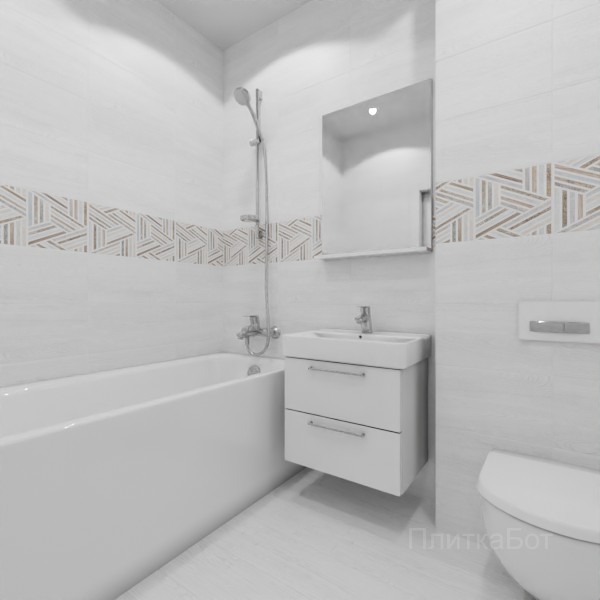 ALMA ceramica 2026, Уно, Декор по центру, палубная №1