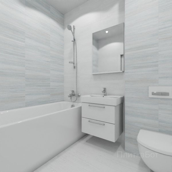 ALMA ceramica 2026, Уно, Контрастные стены, контраст у инсталляции, палубная №1