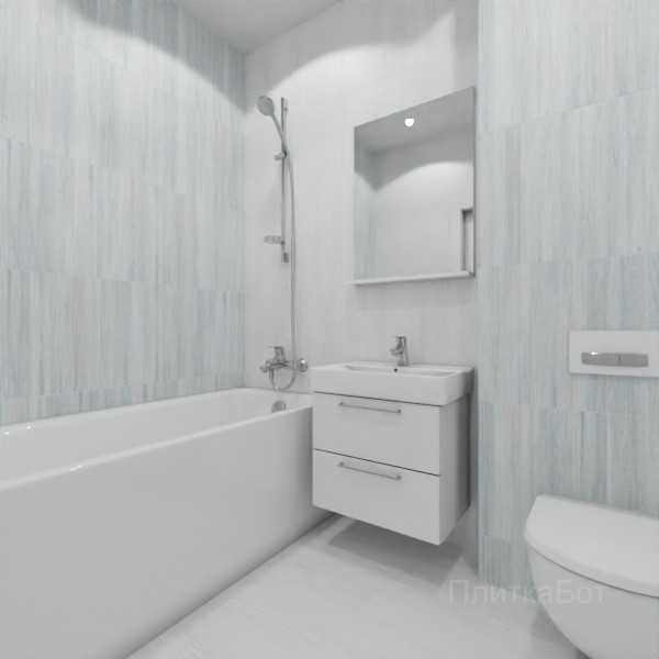 ALMA ceramica 2026, Уно, Контрастные стены вертикально, контраст у инсталляции, палубная №1
