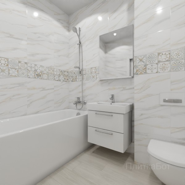 ALMA ceramica 2026, Варадеро, Декор по центру, палубная