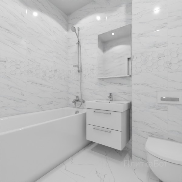 ALMA ceramica 2026, Вегас, Декор по центру №1