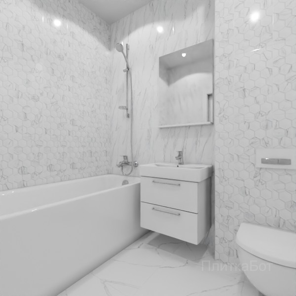 ALMA ceramica 2026, Вегас, Контрастные стены вертикально, контраст у инсталляции №1