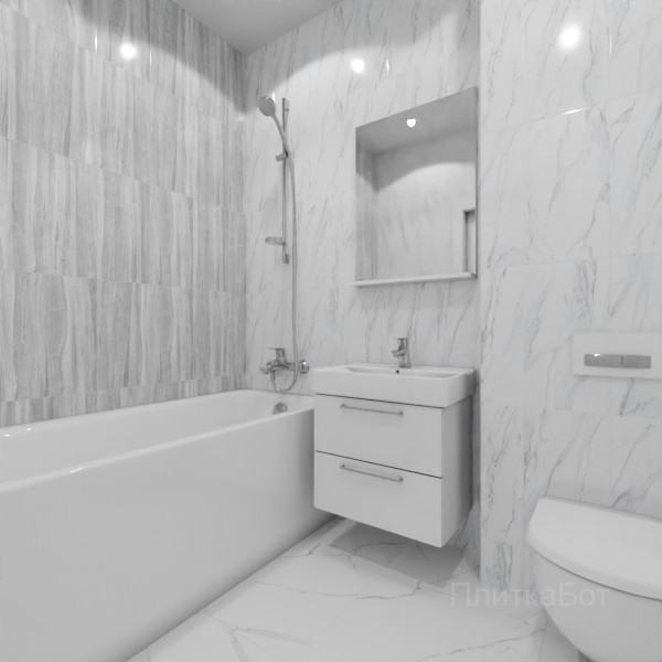 ALMA ceramica 2026, Вегас, Контрастные стены вертикально №3