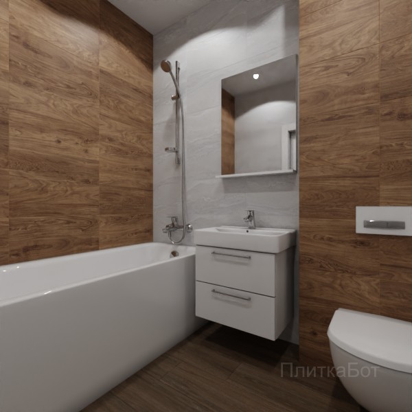 ALMA ceramica 2026, Вертум, Контрастные стены, контраст у инсталляции, палубная №1