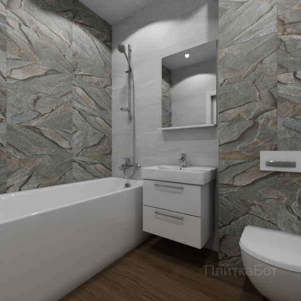 ALMA ceramica 2026, Вертум, Контрастные стены, контраст у инсталляции, палубная №2
