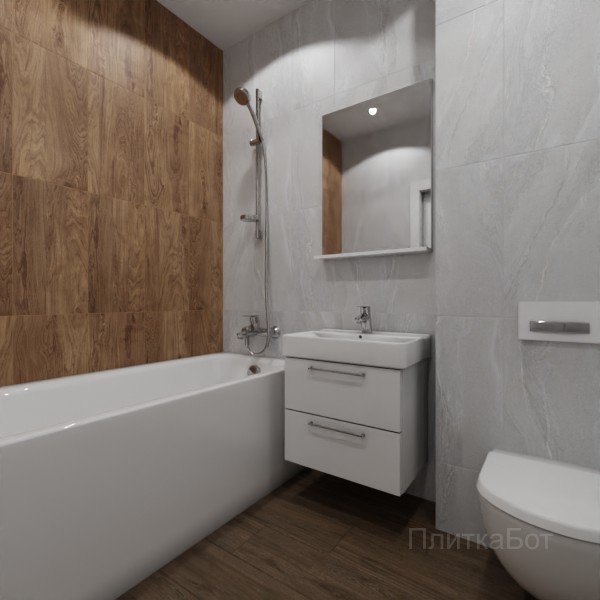 ALMA ceramica 2026, Вертум, Контрастные стены вертикально, палубная №1