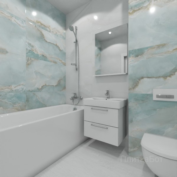 ALMA ceramica 2026, Вествуд, Контрастные стены, контраст у инсталляции, палубная №1