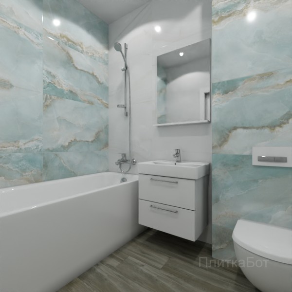 ALMA ceramica 2026, Вествуд, Контрастные стены, контраст у инсталляции, палубная №4