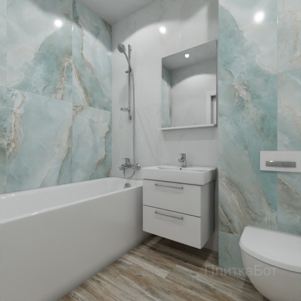 ALMA ceramica 2026, Вествуд, Контрастные стены вертикально, контраст у инсталляции, палубная №3