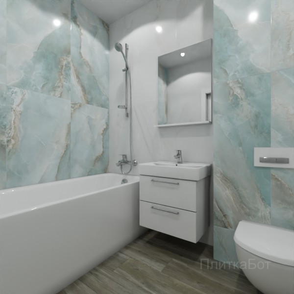 ALMA ceramica 2026, Вествуд, Контрастные стены вертикально, контраст у инсталляции, палубная №4