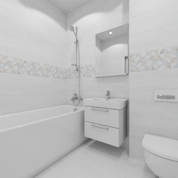 ALMA ceramica 2026, Вуд, Декор по центру, палубная №1