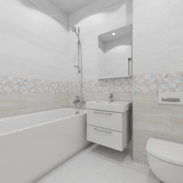 ALMA ceramica 2026, Вуд, Низ-верх, декор и полоса, палубная №1