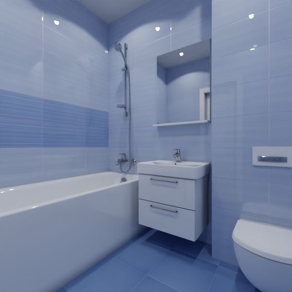 Blik Azul, Два декора над ванной и основная плитка № 2