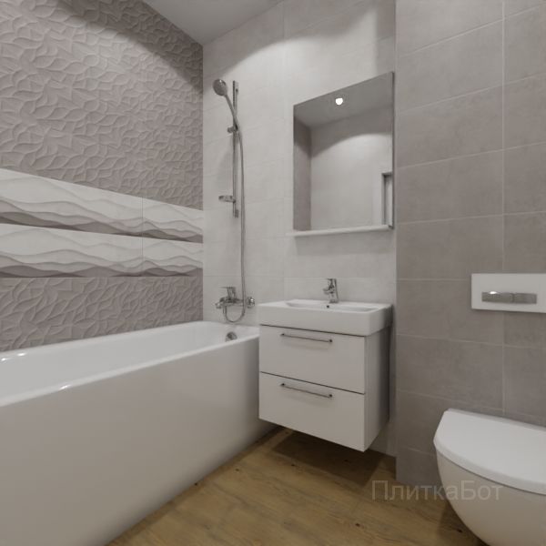 Cersanit, Haiku, Два декора над ванной №19