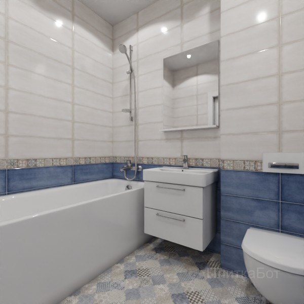 Cersanit, Majolica, Низ-верх и бордюр № 2