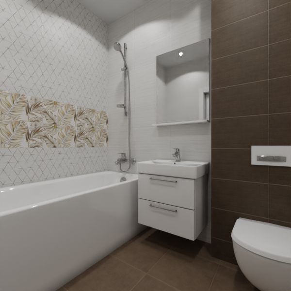 Global Tile, Brasiliana, Два декора над ванной № 5