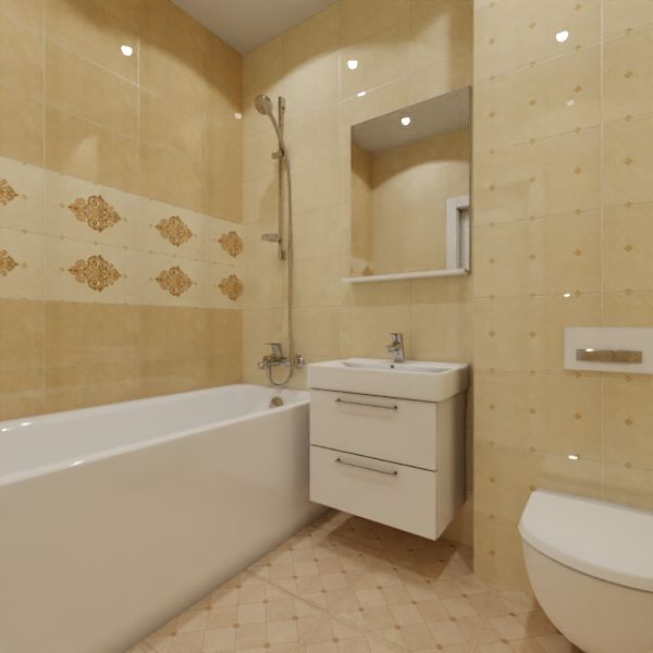 Global Tile, Marseillaise, Два декора над ванной №10