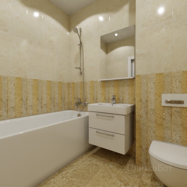 Gracia Ceramica, Bohemia, Панель и основаня плитка № 1