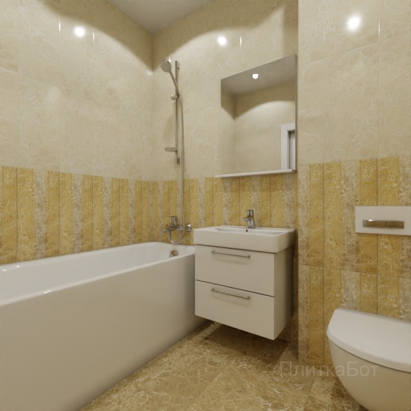 Gracia Ceramica, Bohemia, Панель и основаня плитка № 2