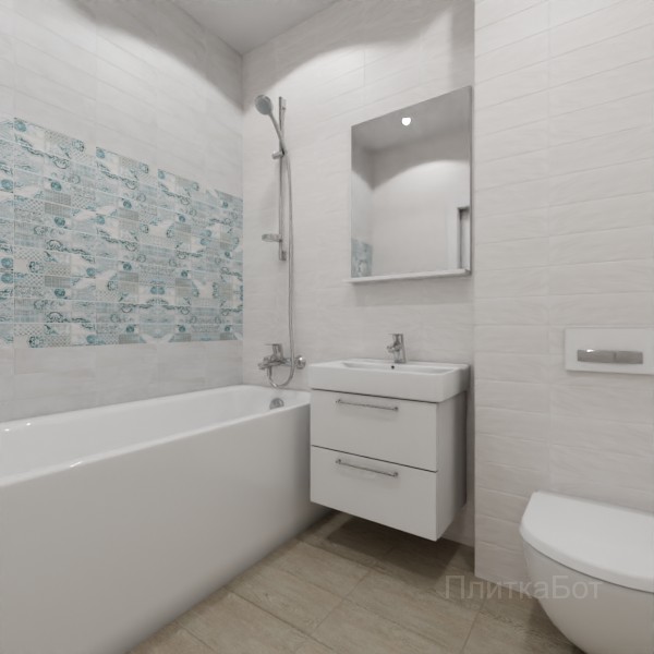 Gracia Ceramica, Caspian, Панно над ванной № 2