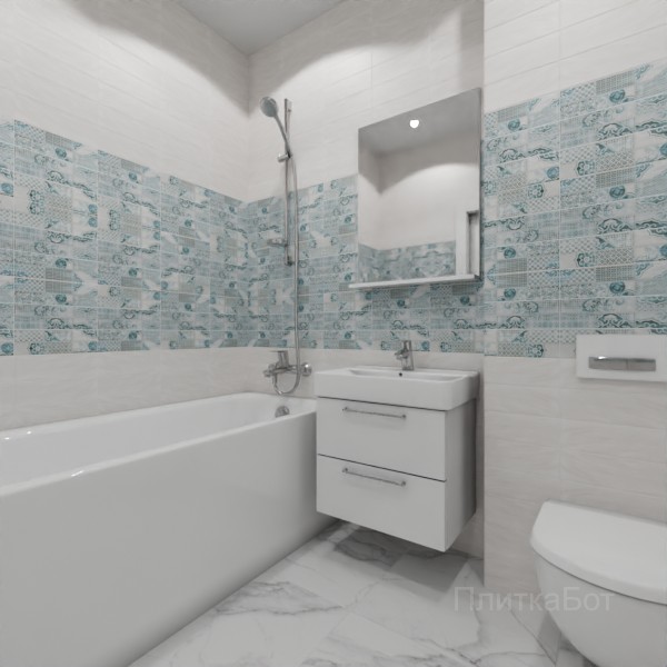 Gracia Ceramica, Caspian, Панно по кругу № 1