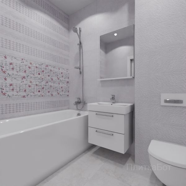 Gracia Ceramica, Olezia, Два декора над ванной № 4