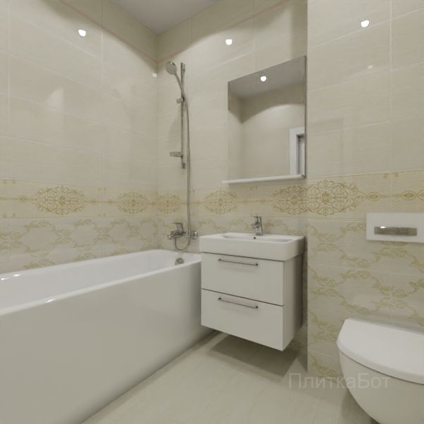 Gracia Ceramica, Regina, Низ-верх, декор и полоса № 1