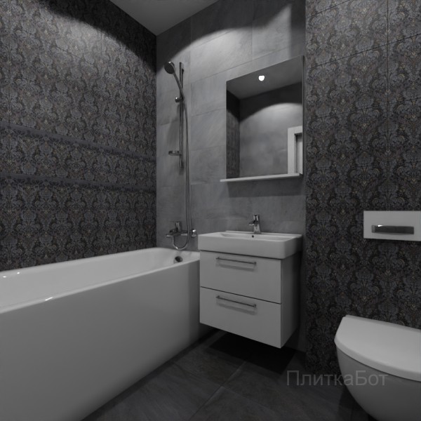 Gracia Ceramica, Richmond, Два декора над ванной №14
