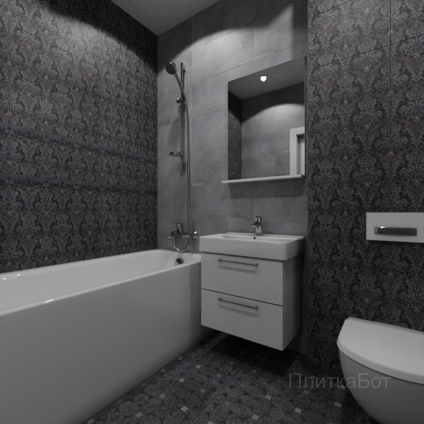 Gracia Ceramica, Richmond, Два декора над ванной №15
