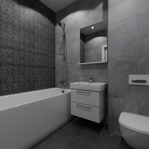 Gracia Ceramica, Richmond, Два декора над ванной №17
