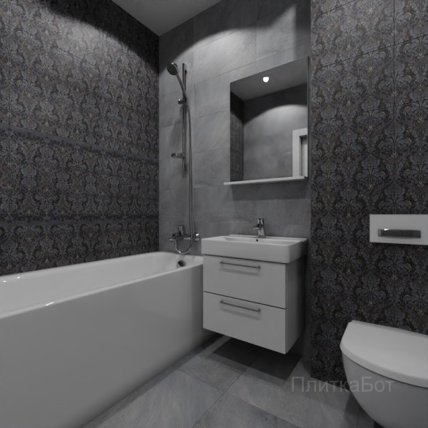 Gracia Ceramica, Richmond, Два декора над ванной №31