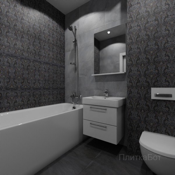Gracia Ceramica, Richmond, Два декора над ванной №32
